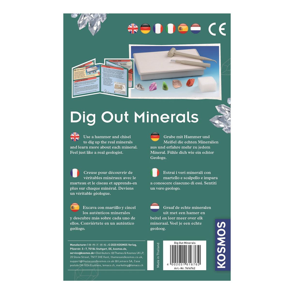 Udgravning af kosmos mineraler