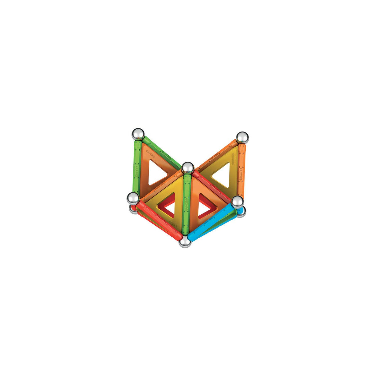 Geomag superfarve paneler genbrugt, 52 stk.