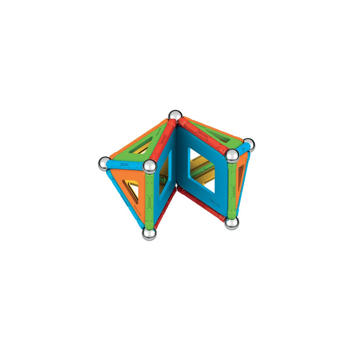 Geomag superfarve paneler genbrugt, 52 stk.