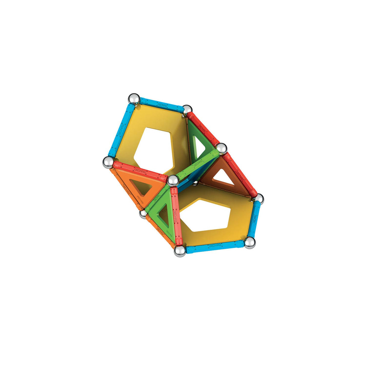 Geomag superfarve paneler genbrugt, 52 stk.