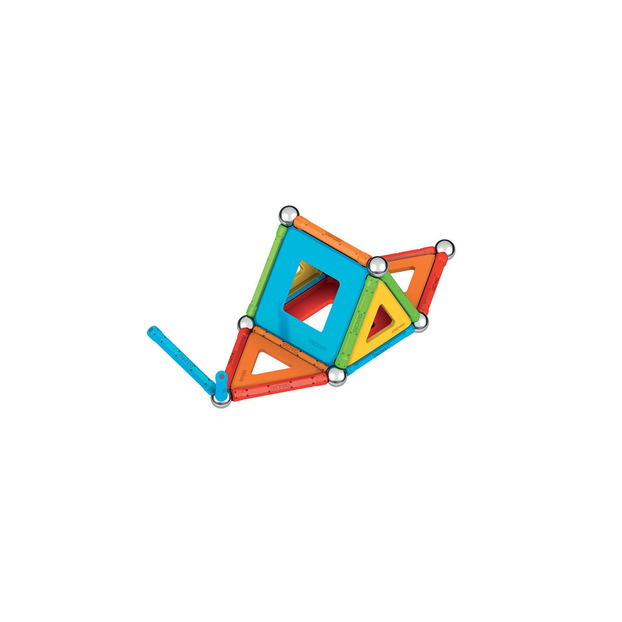 Geomag superfarve paneler genbrugt, 52 stk.