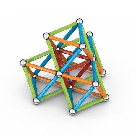 Geomag super farve genbrugt - magnetisk byggelegetøj med paneler - 93 styk - fra 3 år