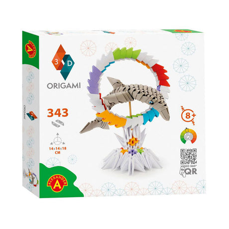 Alexander legetøj origami 3d - delfin, 343 stk.