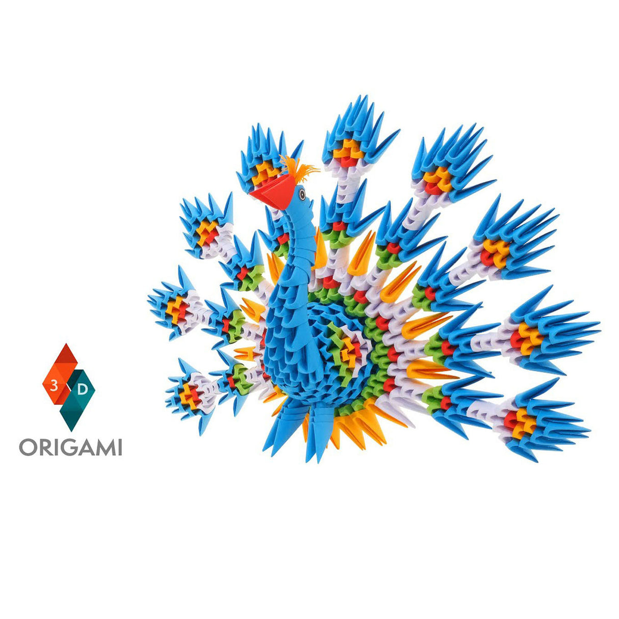 Alexander legetøj origami 3d - påfugl, 549 stk.