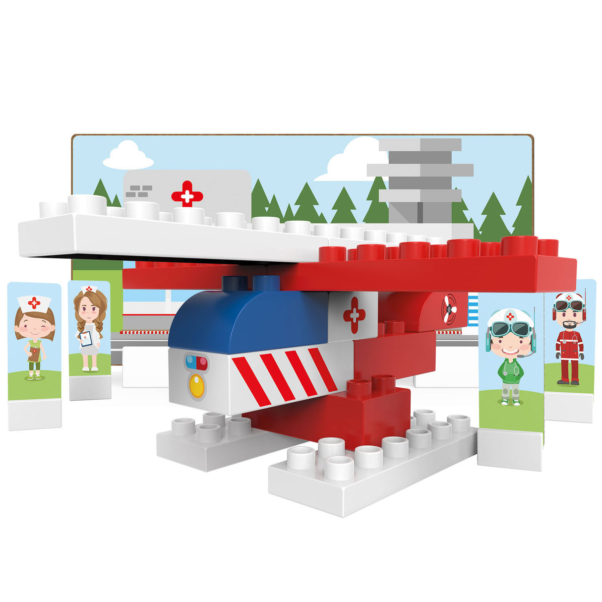 Biobuddi Construction Set Rescue Helicopter