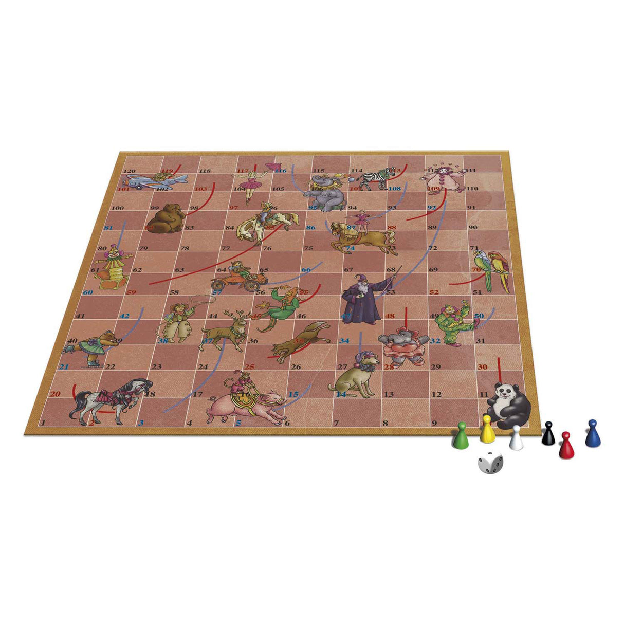 Vælg et brætspil fra fortiden - cirkusslanger og stiger