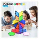 Picasso fliser taktik - byggelegetøj - magnetiske fliser - magnetiske fliser - geometrisæt - stilklegetøj - kreativt byggelegetøj - 16 stykker - fra 3 år