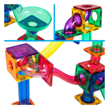 Selecta picassotiles marmorløb - magnetiske bygningsfliser - 50 stk.