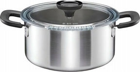 Fiskars pot 5l roestvrij staal met functionele plaatvorm