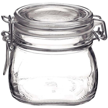 Rocco bormioli klempotte firkantet 0,5ltr fido pakke med 6 stk