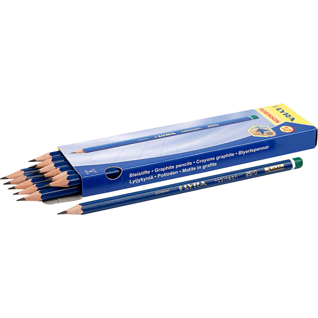 Robinson blyanter, d 6,8 mm, h, refill 2 mm, 12 stk. 1 æske