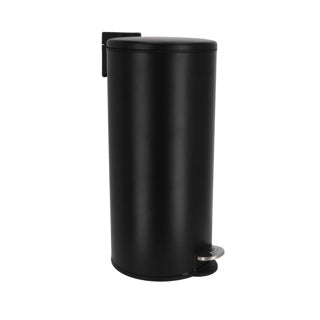 Daglig hjemmepedalspand 30l mat sort