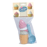 Androni cupcake sandforme med scoop, 9 stk.