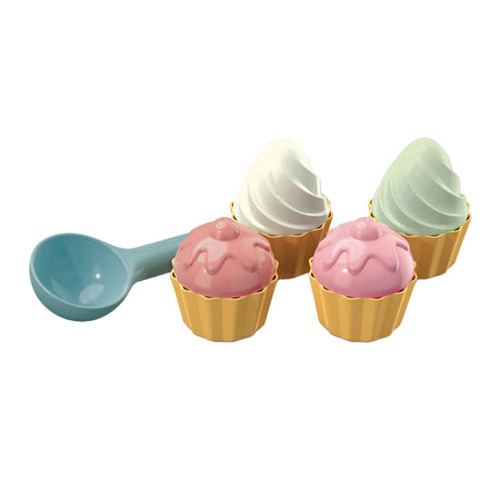 Androni cupcake sandforme med scoop, 9 stk.