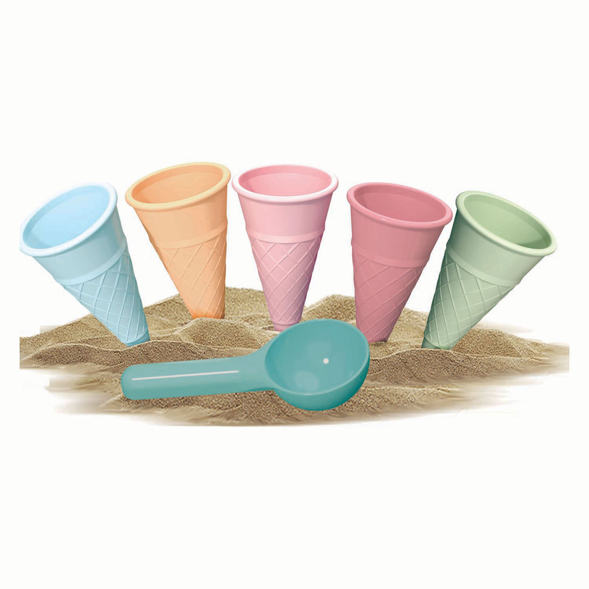Androni is sandforme med scoop, 6 stk.