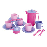 Dantoy kaffestel pink, lilla 17 stk.