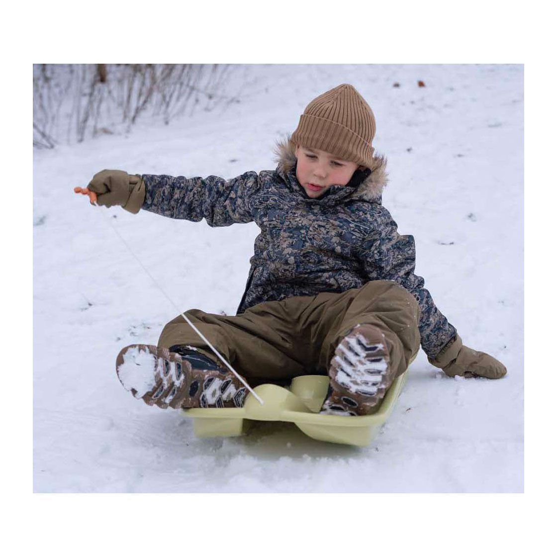 Dantoy bioplast slæde (grøn 79cm)