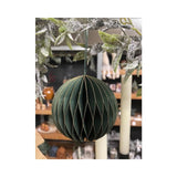HBx natural living julekuglepapir10cm grøn