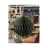 HBx natural living julekuglepapir 15cm grøn