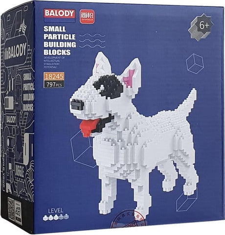 Balody bull terrier hund med nanoblokke mini lego byggeklodser 797 dele