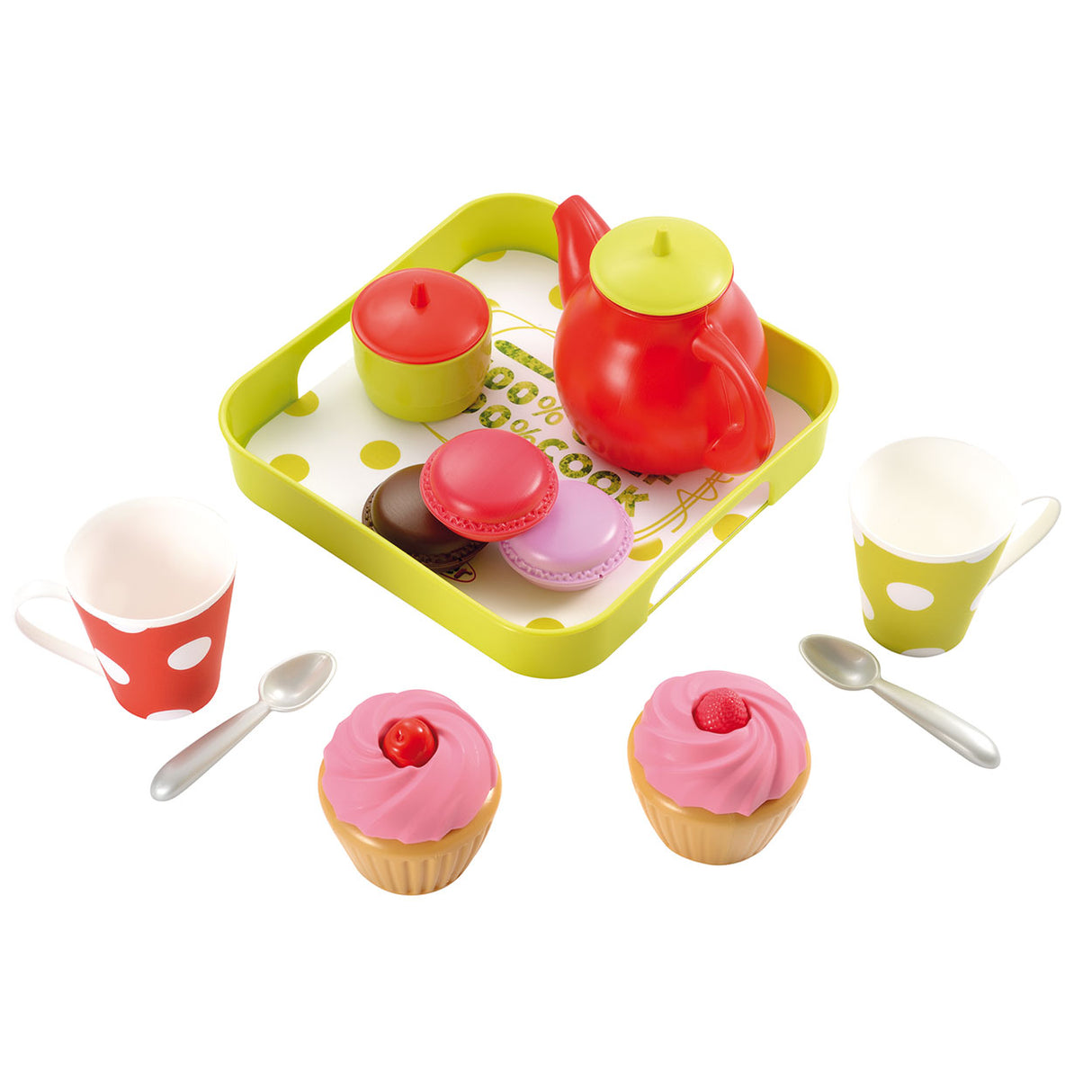 Ecoiffier 100 Chef Tea Set med bakke