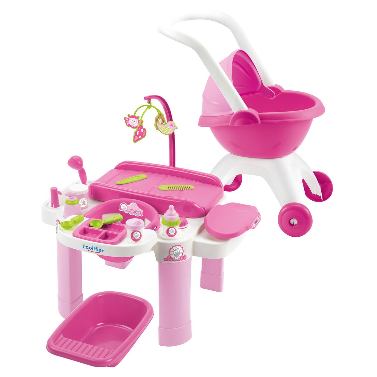 Ecoiffier Ecoffier Care Set med dukkebil