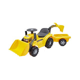 Ecoiffier Walking Tractor med frontlæsser og vogn