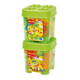 Ecoffier ecoiffier abrick jungle byggeklodser i opbevaringsboks - 70 stk.
