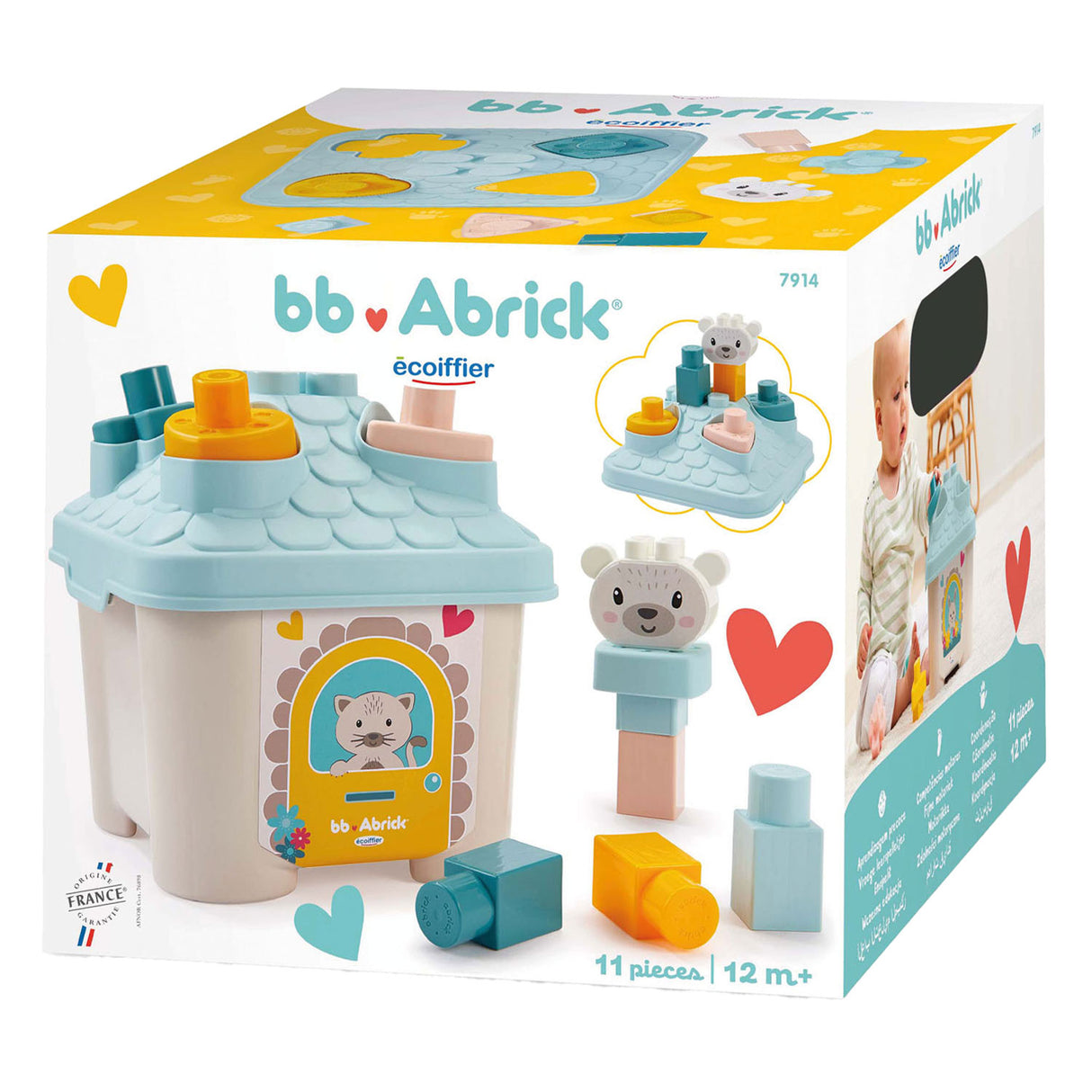 Ecoiffier abrick ecoiffier bb brick form husbjørn