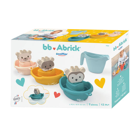 Abrick ecoiffier bb badebåde dyr med vandkande - 7 stk.