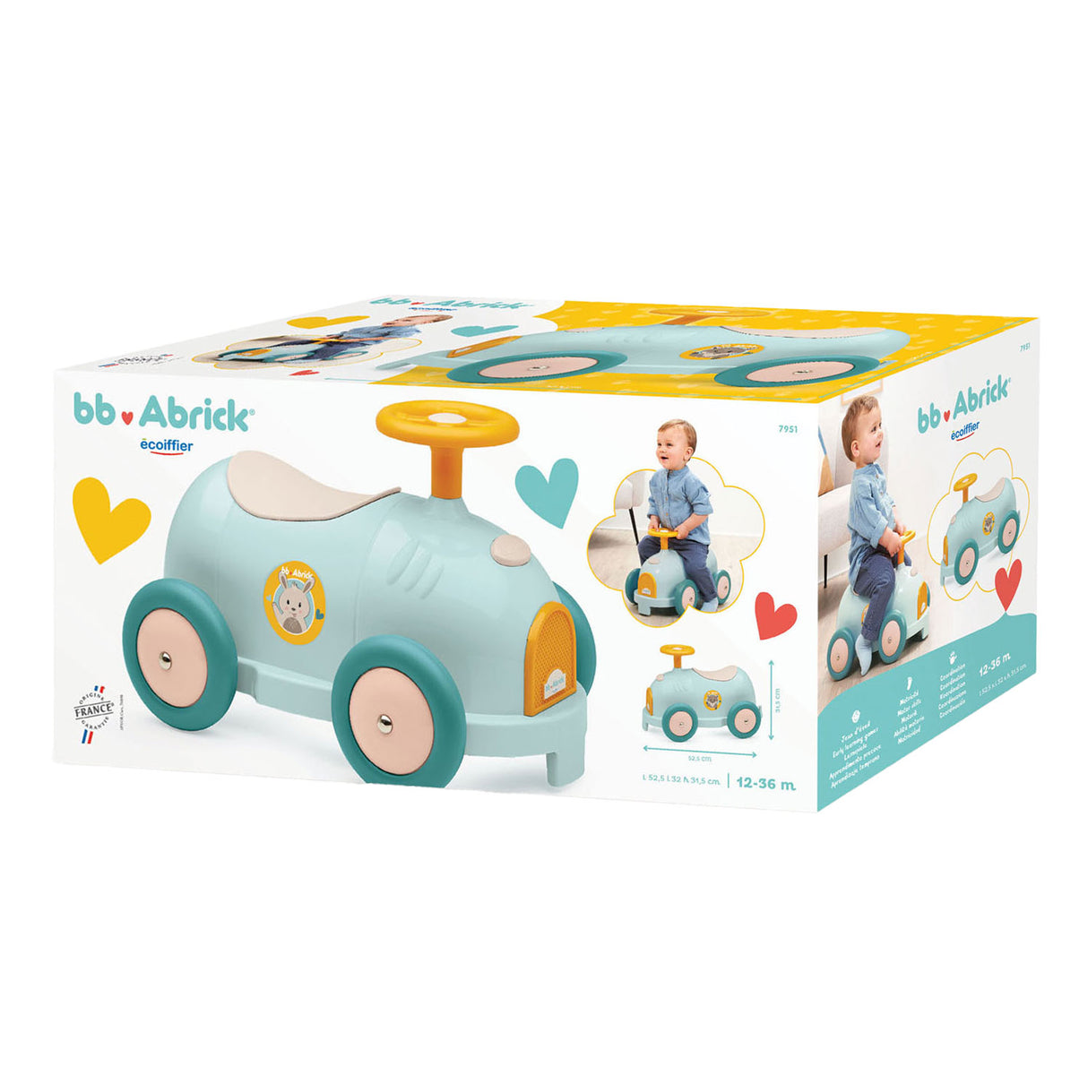 Ecoiffier abrick ecoiffier bb brick gåbil kanin