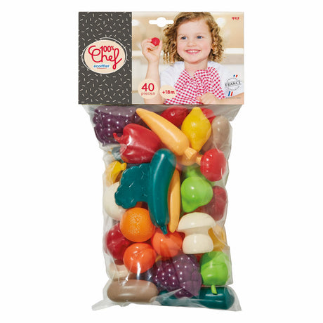 Écoiffier ecoiffier 100% kok legemad grøntsager - 40 stk.