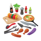 Ecoiffier ecoiffier sommerkøkken med grill og pizzaovn - 27 stk.