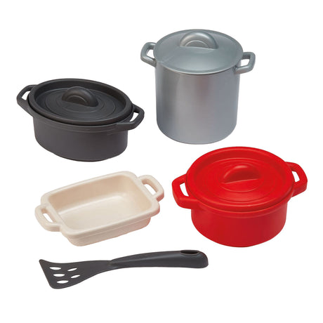 Écoiffier ecoiffier 100% kokkepander og spisestuesæt - 8 stk.