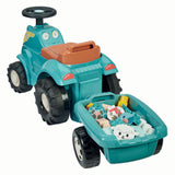 Ecoiffier styrbar traktor med trailer - 15 stk.