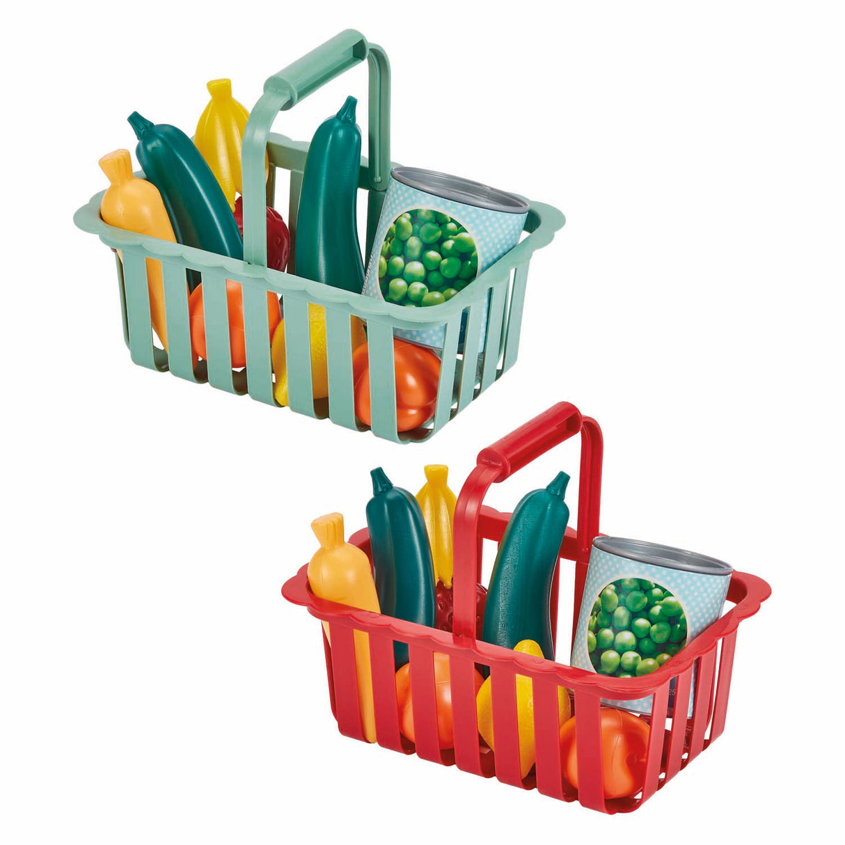 Ecoiffier frugt- og grøntsagskurv - 21,5 cm