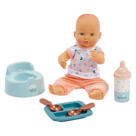 Ecoiffier børnehave 3i1 babyværelse med babydukke - 8 stk.