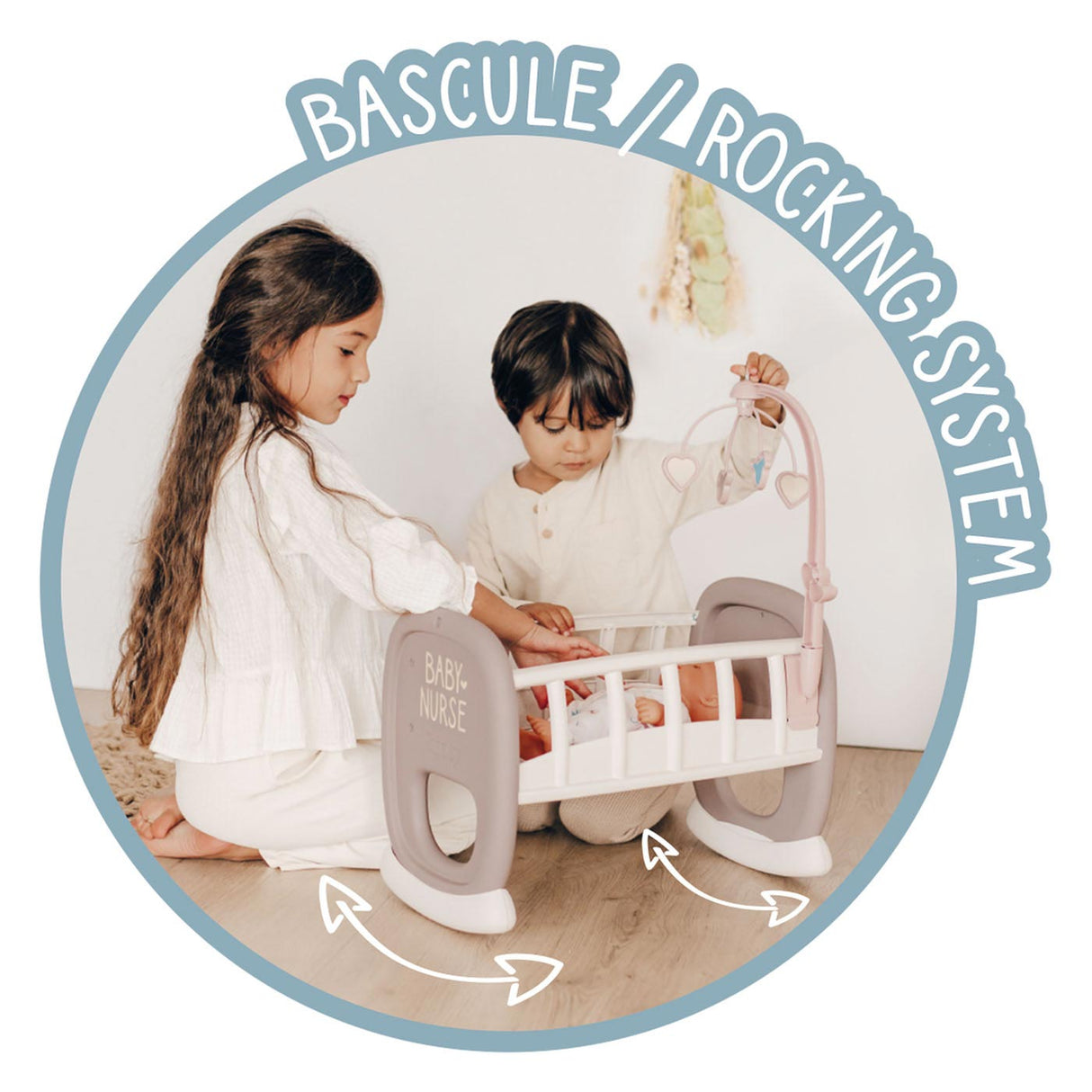 Smoby - Baby Nurse Rocking Bed