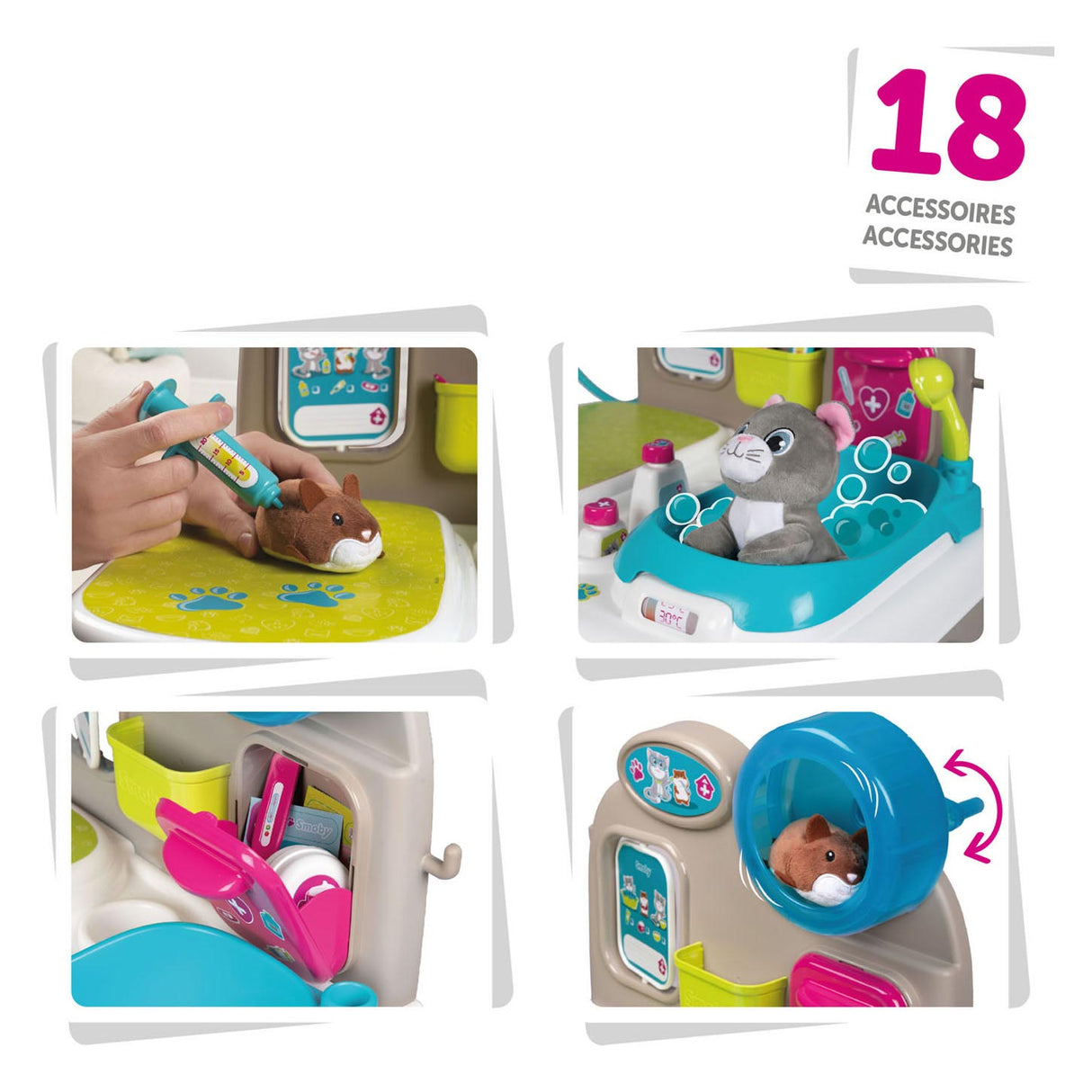 Smoby Dierendokter Center 18dlg.