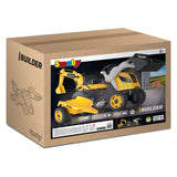 Smoby Builder Max Excavator Tractor med trailer gul