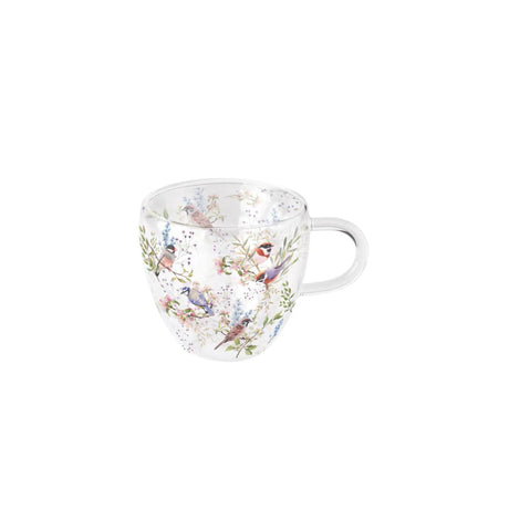 Ambiente dubbelwandig glas 0.2 l busy birds