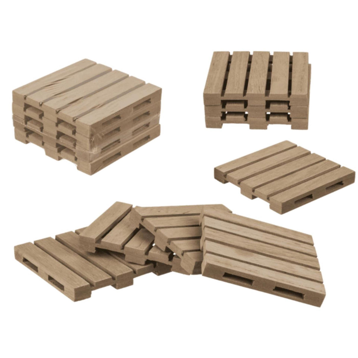 Ootb coaster sæt palle 4-delt 10x10cm