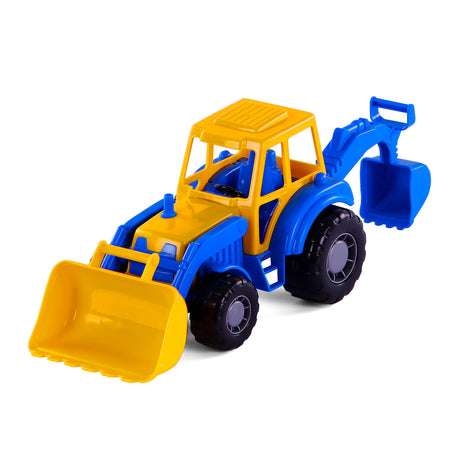 Cavallino traktor med frontlæsser blå