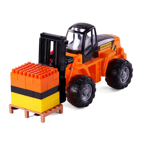 Cavallino lastbil med trailer og gaffeltruck, skala 1:16
