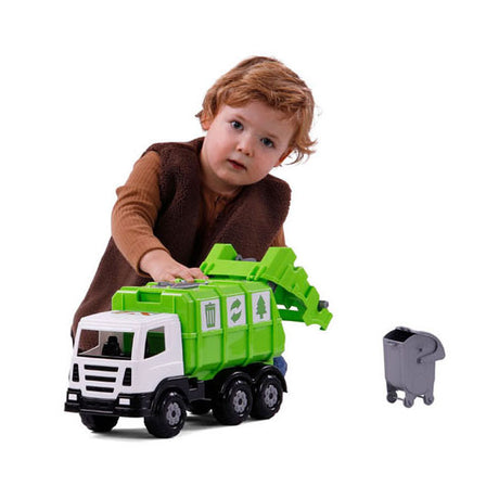 Cavallino XL Garbage Truck Green, 42 cm