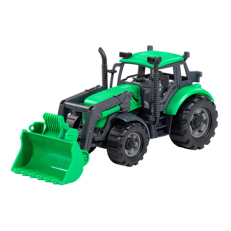 Umærket Cavallino traktor med skovlgrøn, skala 1:32