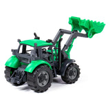 Umærket Cavallino traktor med skovlgrøn, skala 1:32