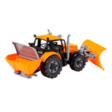 Cavallino traktor med snehold gul, skala 1:32