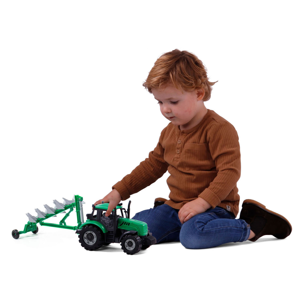 Cavallino traktor med Team Green, skala 1:32