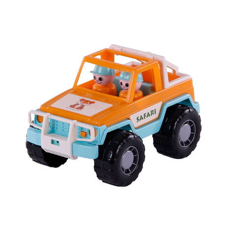 Cavallino Jeep Oranje med 2 spilfigurer